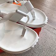 Hermes 24 Giga Sandals White - 6
