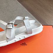 Hermes 24 Giga Sandals White - 5
