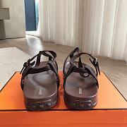 Hermes 24 Giga Sandals Dark Brown - 3