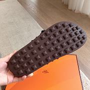 Hermes 24 Giga Sandals Dark Brown - 4