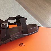 Hermes 24 Giga Sandals Dark Brown - 6