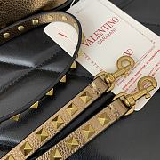 Valentino Rockstud Small Leather Crossbody Bag Gold 19x12x3cm - 3