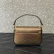 Valentino Rockstud Small Leather Crossbody Bag Gold 19x12x3cm - 4