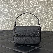 Valentino Rockstud Small Leather Crossbody Bag Black 19x12x3cm - 1