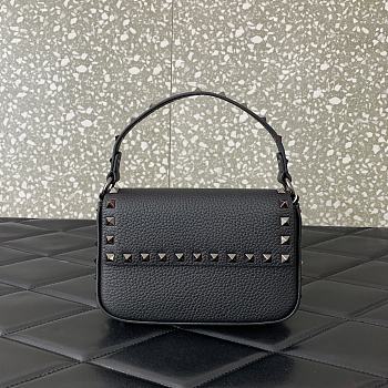 Valentino Rockstud Small Leather Crossbody Bag Black 19x12x3cm
