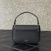 Valentino Rockstud Small Leather Crossbody Bag Black 19x12x3cm - 4