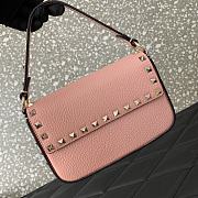Valentino Rockstud Small Leather Crossbody Bag Light Pink 19x12x3cm - 4