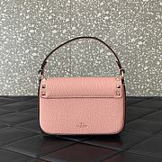 Valentino Rockstud Small Leather Crossbody Bag Light Pink 19x12x3cm - 6