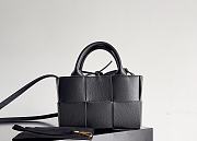  Bottega Veneta Super Mini Tote Bag Black 20x7x13cm - 1