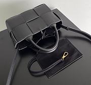  Bottega Veneta Super Mini Tote Bag Black 20x7x13cm - 3