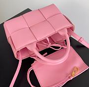 Bottega Veneta Super Mini Tote Bag Pink 20x7x13cm - 3