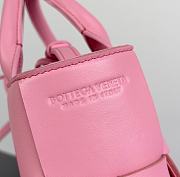 Bottega Veneta Super Mini Tote Bag Pink 20x7x13cm - 6