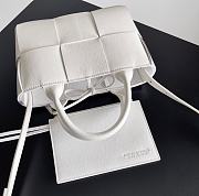 Bottega Veneta Super Mini Tote Bag White 20x7x13cm - 4