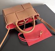 Bottega Veneta Super Mini Tote Bag Brown 20x7x13cm - 3