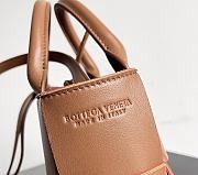 Bottega Veneta Super Mini Tote Bag Brown 20x7x13cm - 5