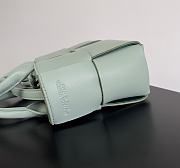 Bottega Veneta Super Mini Tote Bag Green Mint 20x7x13cm - 2