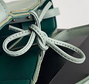 Bottega Veneta Super Mini Tote Bag Green Mint 20x7x13cm - 6