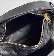 Bottega Veneta Wallace Shoulder Bag Black 22x13x9.5cm - 5