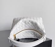 Bottega Veneta Wallace Shoulder Bag White 22x13x9.5cm - 4