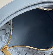 Bottega Veneta Wallace Shoulder Bag Blue 22x13x9.5cm - 2