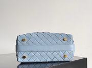 Bottega Veneta Wallace Shoulder Bag Blue 22x13x9.5cm - 3