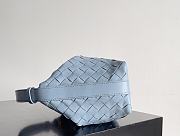 Bottega Veneta Wallace Shoulder Bag Blue 22x13x9.5cm - 5