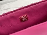 Chanel Classic Flap Bag Tweed Pink 20cm - 6