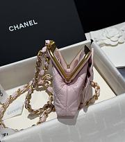 Chanel Bow Clutch With Chain Pink 13x10x3.5cm - 2