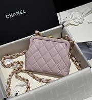 Chanel Bow Clutch With Chain Pink 13x10x3.5cm - 5