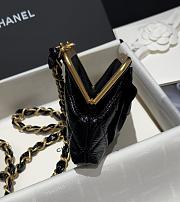 Chanel Bow Clutch With Chain Black 13x10x3.5cm - 6
