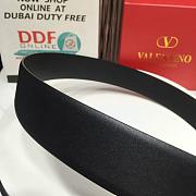 Valentino Garavani Vlogo Reversible Leather Belt Black 4cm - 5