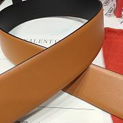 Valentino Garavani Vlogo Reversible Leather Belt Brown & Black 4cm - 4