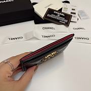 Chanel Card Holder Black 7.5x11cm - 2