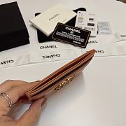 Chanel Card Holder Brown 7.5x11cm - 2