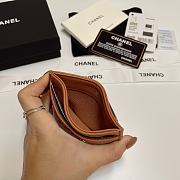 Chanel Card Holder Brown 7.5x11cm - 3