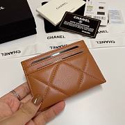 Chanel Card Holder Brown 7.5x11cm - 4