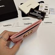 Chanel Card Holder Pink 7.5x11cm - 3