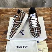 Burberry Rangleton Checkered Sneakers Dark Brown - 4