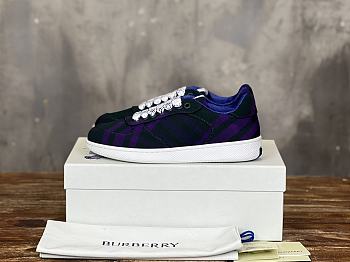 Burberry Rangleton Checkered Sneakers Black & Purple