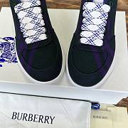 Burberry Rangleton Checkered Sneakers Black & Purple - 3