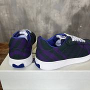 Burberry Rangleton Checkered Sneakers Black & Purple - 2