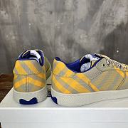 Burberry Rangleton Checkered Sneakers Yellow & Green - 5
