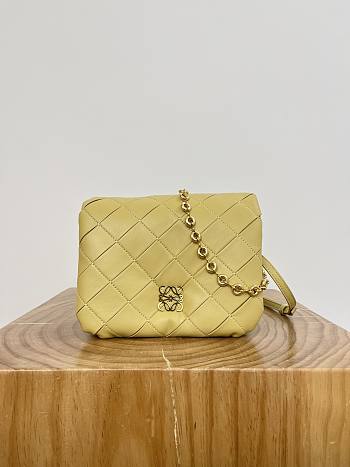 Loewe Puffer Goya Vintage Yellow Bag 23x9x17cm