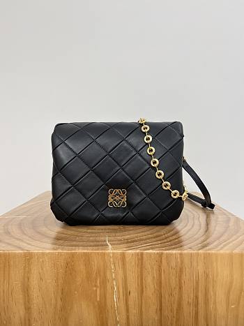 Loewe Puffer Goya Vintage Green Black 23x9x17cm