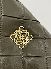 Loewe Puffer Goya Vintage Khaki Green Bag 23x9x17cm - 6