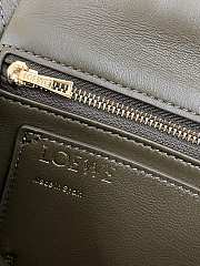 Loewe Puffer Goya Vintage Khaki Green Bag 23x9x17cm - 3