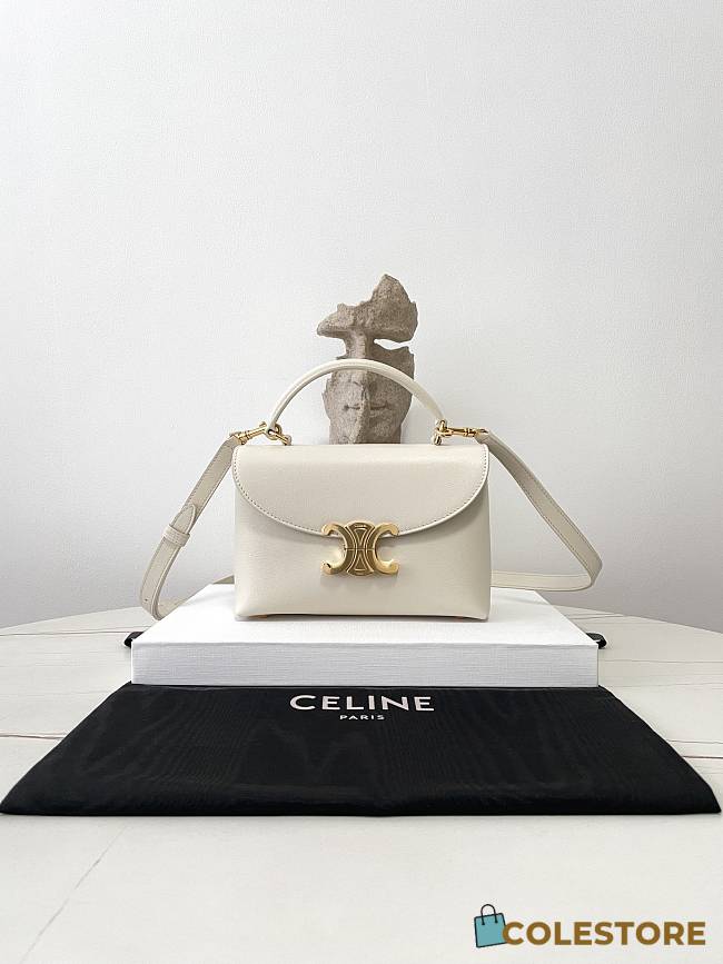 Celine Teen Nino Bag In White 20.5×13×8cm - 1
