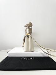 Celine Teen Nino Bag In White 20.5×13×8cm - 4