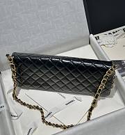 Chanel 24A Maxi Baguette Clutch Black 18x38x4cm - 3