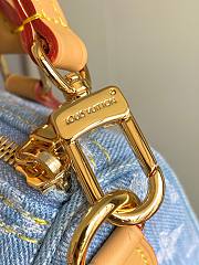 Louis Vuitton Nano Speedy Bag Sky Blue Denim M11212 16x10x7cm - 4